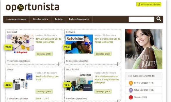 Oportunista outlets online
