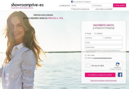 Showroomprivé outlets online