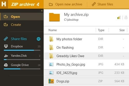 Hamster Free ZIP Archiver