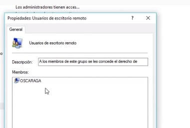 Escritorio remoto de Windows